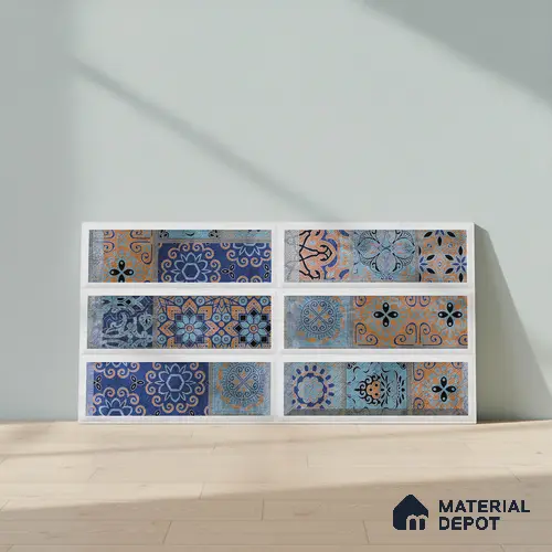 Highlighter Wall Tile TL 06486 24 inch x 12 inch Ceramic Matte Finish - 8 mm | Suitable for Accent / Feature Walls, Living Room, Bedroom, Bathroom, Kitchen Wall & Backsplashes