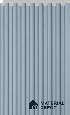 Pastel Blue Plain Colour Louver PN 02715 G 8 ft x 4.8 inch Charcoal Panel - 10 mm | Suitable for Feature Wall, TV Unit & Living Room | Width is Subjected to 5% Variation