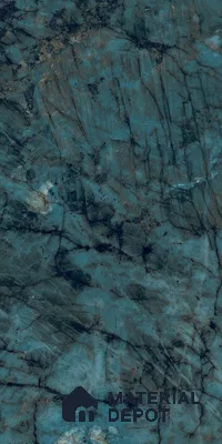 Marble Look Wall Tile TL 06633 Labradorite Jade 4 ft x 2 ft Vitrified High Gloss Finish - 9 mm | (Random 8) | Suitable for Living Room, Bedroom, Bathroom, Kitchen, Office, Elevation & Dining