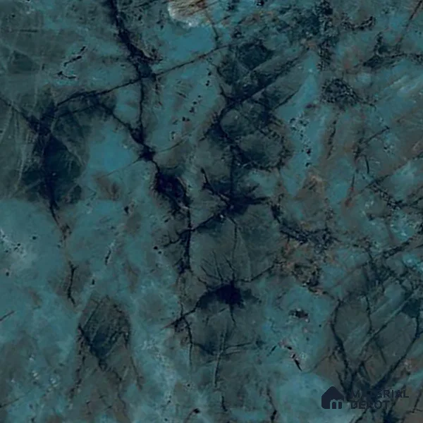 Marble Look Wall Tile TL 06633 Labradorite Jade 4 ft x 2 ft Vitrified High Gloss Finish - 9 mm | (Random 8) | Suitable for Living Room, Bedroom, Bathroom, Kitchen, Office, Elevation & Dining