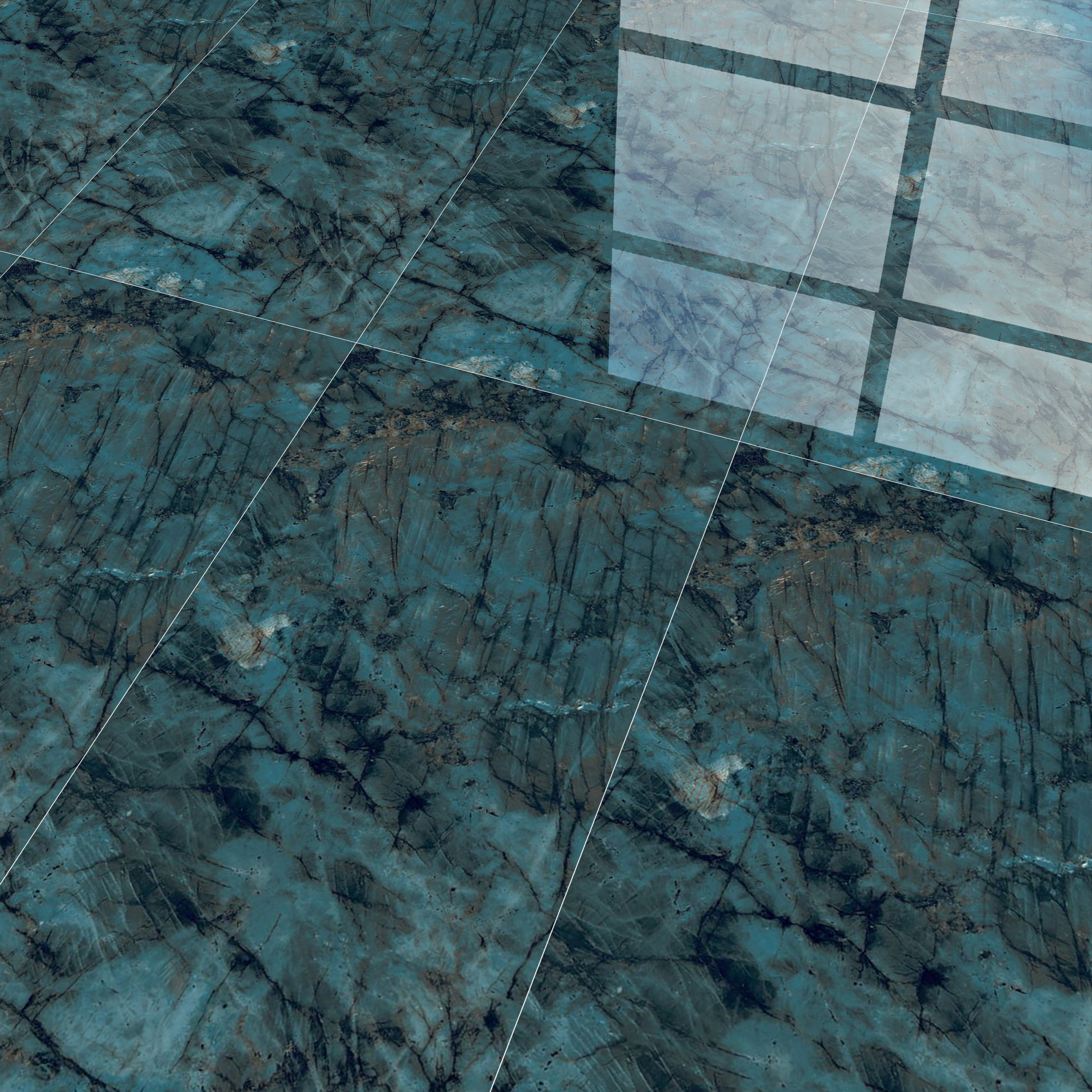 Marble Look Wall Tile TL 06633 Labradorite Jade 4 ft x 2 ft Vitrified High Gloss Finish - 9 mm | (Random 8) | Suitable for Living Room, Bedroom, Bathroom, Kitchen, Office, Elevation & Dining