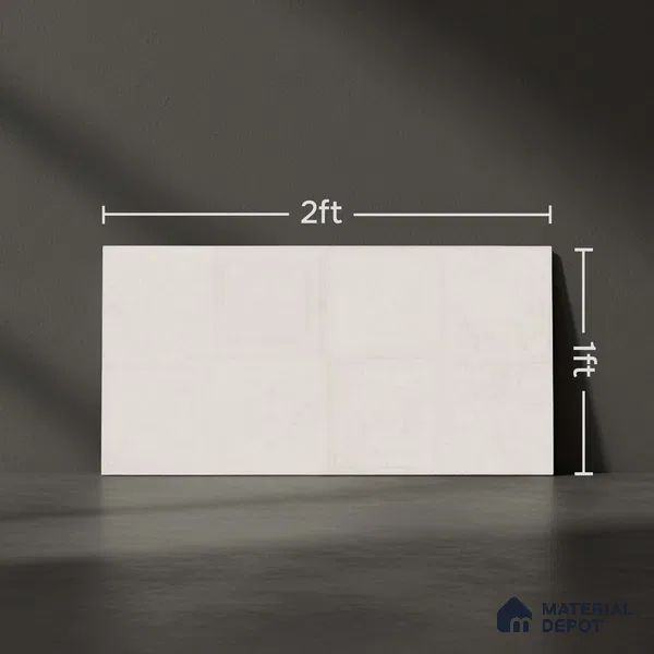 Highlighter Wall Tile TL 06531 E G Lux Silver Decor 2 ft x 1 ft Ceramic Matte Finish - 8 mm | Suitable for Kitchen, Bathroom & Balcony Walls (Sample)