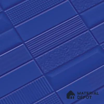 TL 00700 B Blue Mystic Series Navy Blue Matte Finish 4 ft x 2 ft Full Body Vitrified Tile - 9 mm (Sample)