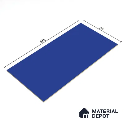 TL 00700 Blue Mystic Series Sky Blue Matte Finish 4 ft x 2 ft Full Body Vitrified Tile - 9 mm (Sample)