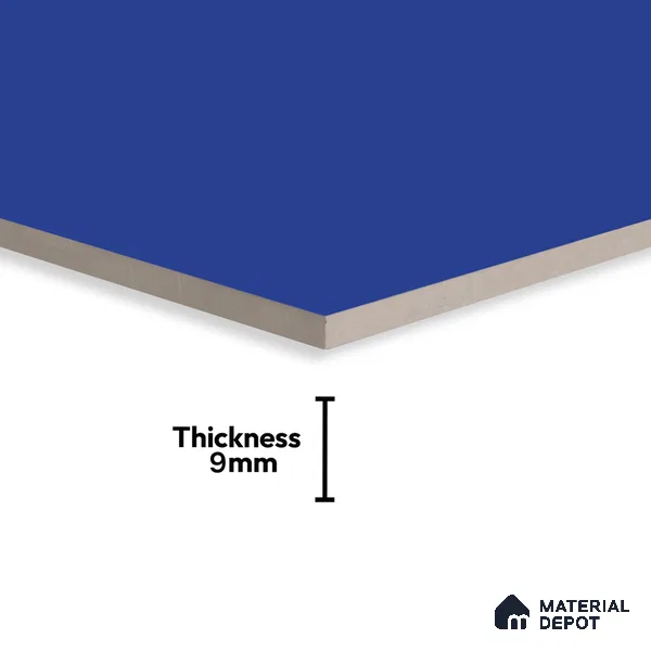 TL 00700 Blue Mystic Series Sky Blue Matte Finish 4 ft x 2 ft Full Body Vitrified Tile - 9 mm (Sample)