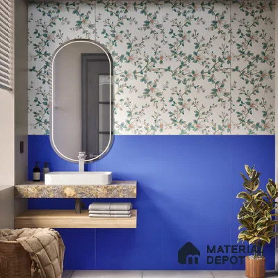 TL 00700 Blue Mystic Series Sky Blue Matte Finish 4 ft x 2 ft Full Body Vitrified Tile - 9 mm (Sample)
