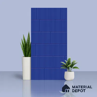 TL 00700 C Blue Mystic Series Aqua Blue Matte Finish 4 ft x 2 ft Full Body Vitrified Tile - 9 mm (Sample)