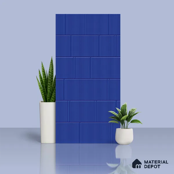 TL 00700 C Blue Mystic Series Aqua Blue Matte Finish 4 ft x 2 ft Full Body Vitrified Tile - 9 mm (Sample)