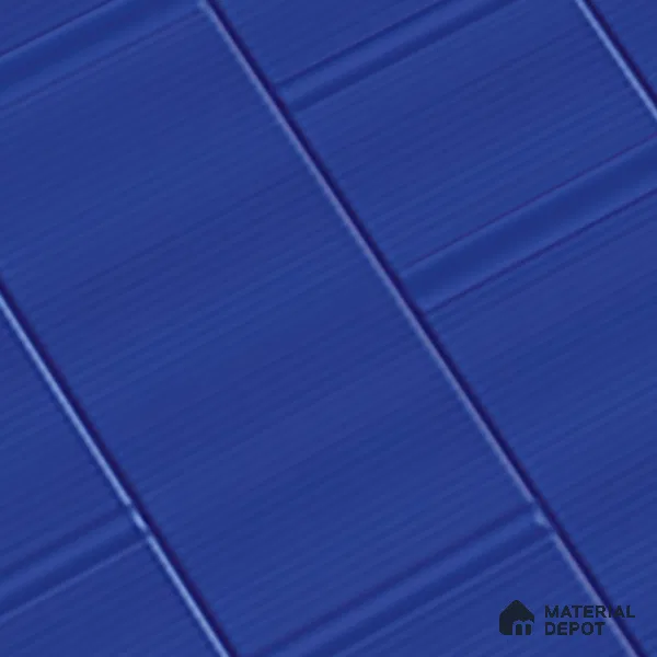 TL 00700 C Blue Mystic Series Aqua Blue Matte Finish 4 ft x 2 ft Full Body Vitrified Tile - 9 mm (Sample)