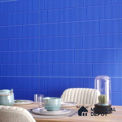 TL 00700 C Blue Mystic Series Aqua Blue Matte Finish 4 ft x 2 ft Full Body Vitrified Tile - 9 mm (Sample)