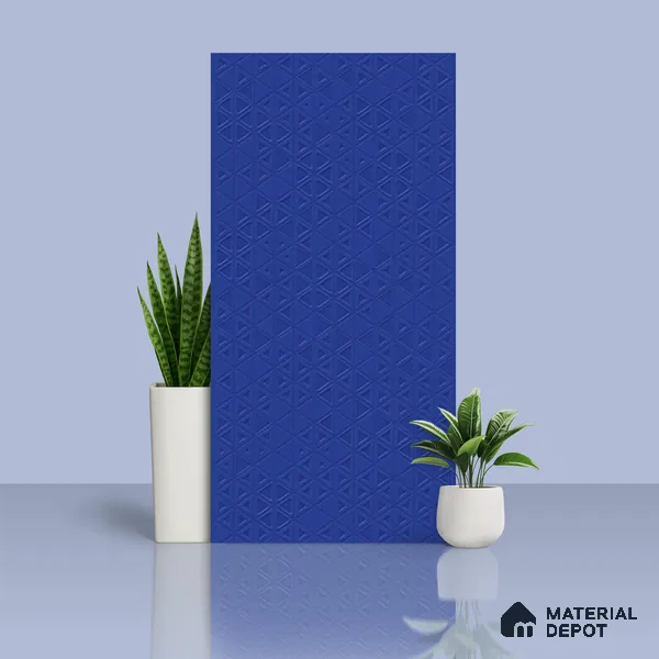 TL 00700 D Blue Mystic Series Blue Saphire Matte Finish 4 ft x 2 ft Full Body Vitrified Tile - 9 mm (Sample)