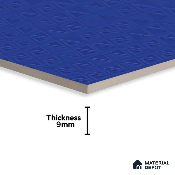 TL 00700 D Blue Mystic Series Blue Saphire Matte Finish 4 ft x 2 ft Full Body Vitrified Tile - 9 mm (Sample)