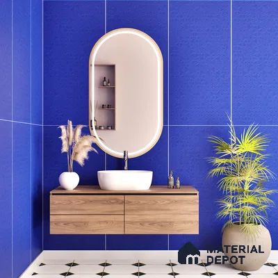 TL 00700 D Blue Mystic Series Blue Saphire Matte Finish 4 ft x 2 ft Full Body Vitrified Tile - 9 mm (Sample)