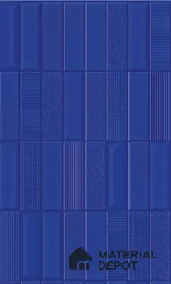 TL 00700 F Blue Mystic Series Pattern 5 Blue Chrome Finish 4 ft x 2 ft Full Body Vitrified Tile - 9 mm (Sample)