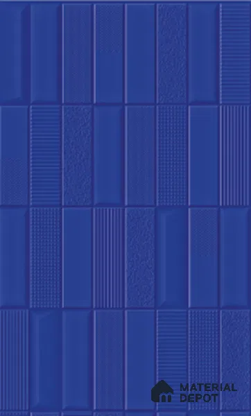 TL 00700 F Blue Mystic Series Pattern 5 Blue Chrome Finish 4 ft x 2 ft Full Body Vitrified Tile - 9 mm (Sample)