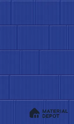 TL 00700 G Blue Mystic Series Pattern 6 Blue Chrome Finish 4 ft x 2 ft Full Body Vitrified Tile - 9 mm (Sample)