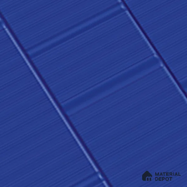 TL 00700 G Blue Mystic Series Pattern 6 Blue Chrome Finish 4 ft x 2 ft Full Body Vitrified Tile - 9 mm (Sample)