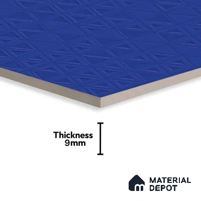 TL 00700 H Blue Mystic Series Pattern 7 Blue Chrome Finish 4 ft x 2 ft Full Body Vitrified Tile - 9 mm (Sample)
