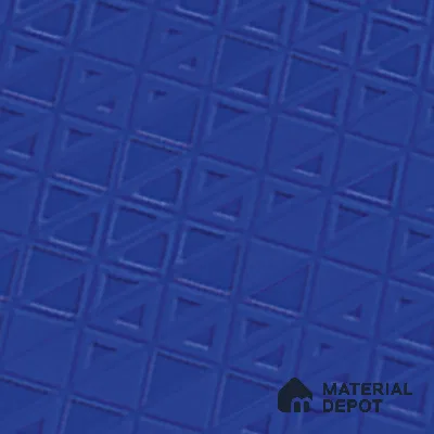 TL 00700 H Blue Mystic Series Pattern 7 Blue Chrome Finish 4 ft x 2 ft Full Body Vitrified Tile - 9 mm (Sample)