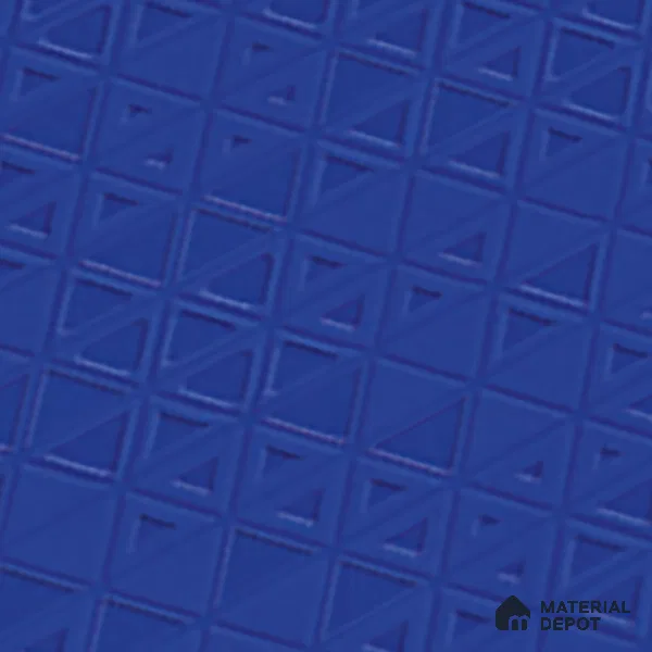 TL 00700 H Blue Mystic Series Pattern 7 Blue Chrome Finish 4 ft x 2 ft Full Body Vitrified Tile - 9 mm (Sample)