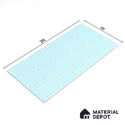 Punch Wall Tile TL 06501 B   24 inch x 12 inch Ceramic Sugar Finish - 8 mm | Suitable for Accent / Feature Walls & Bathroom Wall