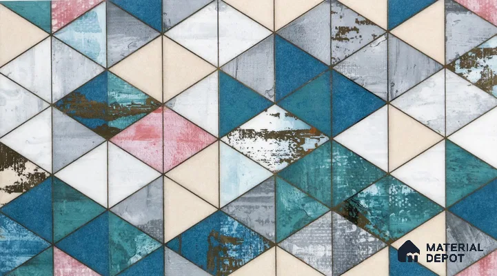Glass Highlighter Wall Tile TL 00263 Harbour Patch 2 ft x 1 ft Glossy Finish Ceramic Tile - 9 mm | Suitable For Kitchen, Bathroom & Accent/Feature Wall