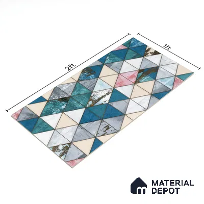 Glass Highlighter Wall Tile TL 00263 Harbour Patch 2 ft x 1 ft Glossy Finish Ceramic Tile - 9 mm | Suitable For Kitchen, Bathroom & Accent/Feature Wall