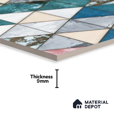 Glass Highlighter Wall Tile TL 00263 Harbour Patch 2 ft x 1 ft Glossy Finish Ceramic Tile - 9 mm | Suitable For Kitchen, Bathroom & Accent/Feature Wall