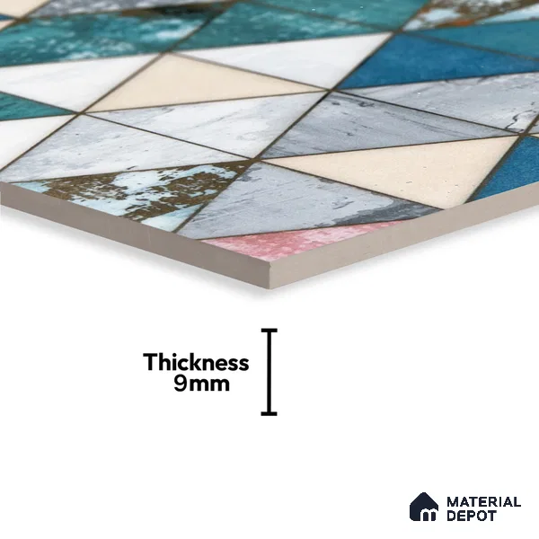 Glass Highlighter Wall Tile TL 00263 Harbour Patch 2 ft x 1 ft Glossy Finish Ceramic Tile - 9 mm | Suitable For Kitchen, Bathroom & Accent/Feature Wall