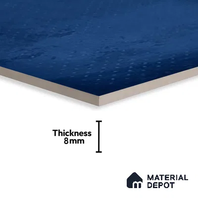 Stone Wall Tile TL 06569 Mood Dark Blue 2 ft x 1 ft Ceramic Glossy Finish - 8 mm | Suitable for Living Room, Kitchen & Bathroom