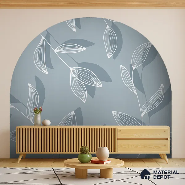 Soft Sky Botanica Spring Garden View | WP 04142 B Non Woven Matte Finish Tropical Style Premium Customized size Wallpaper | 150 GSM WP01MTF Paper | (MOQ = 30 Sq. Ft.)
