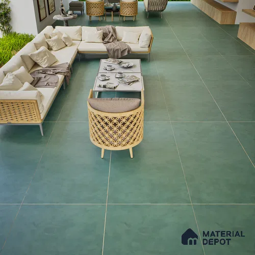 Stone Look Wall & Floor Tile TL 06614 Neutral Aqua 4 ft x 2 ft Vitrified Matte Finish - 9 mm | Random 4 | Suitable for Living Room, Bedroom, Bathroom, Kitchen, Dining