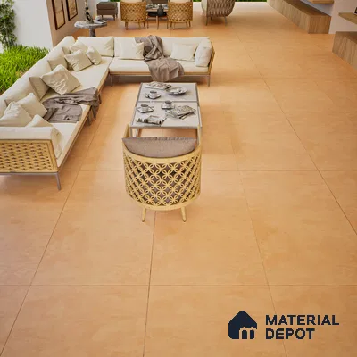 Stone Look Wall & Floor Tile TL 06614 C Neutral Coral 4 ft x 2 ft Vitrified Matte Finish - 9 mm | Random 4 | Suitable for Living Room, Bedroom, Bathroom, Kitchen, Dining (Sample)