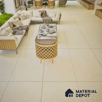 Stone Look Wall & Floor Tile TL 06614 D Neutral Crema 4 ft x 2 ft Vitrified Matte Finish - 9 mm | Random 4 | Suitable for Living Room, Bedroom, Bathroom, Kitchen, Dining (Sample)