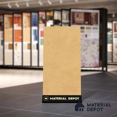 Stone Look Wall & Floor Tile TL 06614 E Neutral Mustard 4 ft x 2 ft Vitrified Matte Finish - 9 mm | Random 4 | Suitable for Living Room, Bedroom, Bathroom, Kitchen, Dining (Sample)