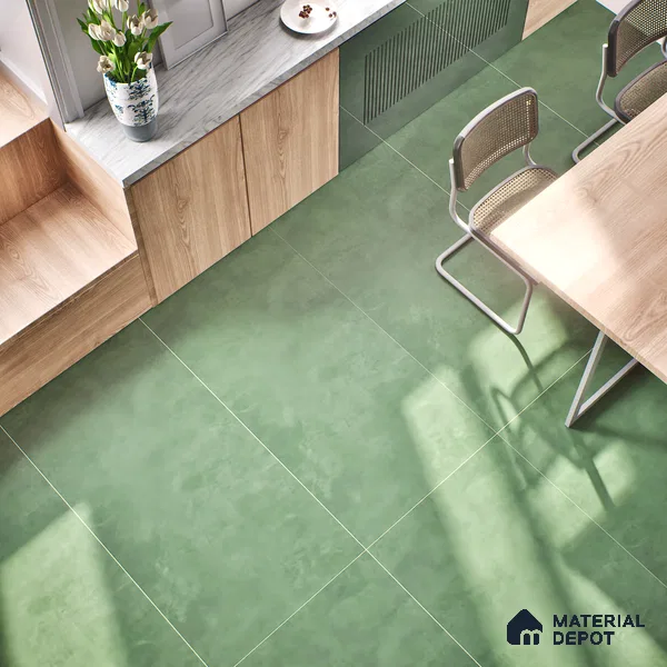Stone Look Wall & Floor Tile TL 06614 F Neutral Verde 4 ft x 2 ft Vitrified Matte Finish - 9 mm | Random 4 | Suitable for Living Room, Bedroom, Bathroom, Kitchen, Dining (Sample)