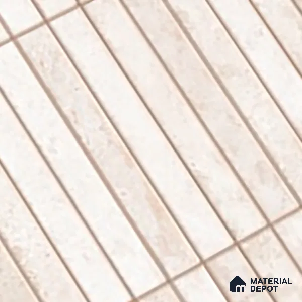Subway Wall Tile TL 06560 B Sarkel Pearl 2 ft x 1 ft Ceramic Glossy Finish - 8 mm | Suitable for Kitchen & Bathroom | Please Expect a Slight Variation of Pattern (Sample)