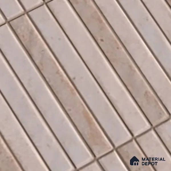 Subway Wall Tile TL 06560 C Sarkel Grey 2 ft x 1 ft Ceramic Glossy Finish - 8 mm | Suitable for Kitchen & Bathroom | Please Expect a Slight Variation of Pattern (Sample)