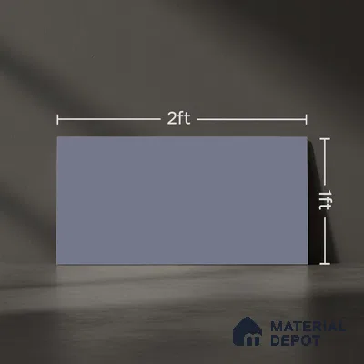 Plain Wall Tile TL 06526 B Mandavi Royal Blue 2 ft x 1 ft Ceramic Matte Finish - 8 mm | Suitable for Living Room, Kitchen & Bathroom (Sample)