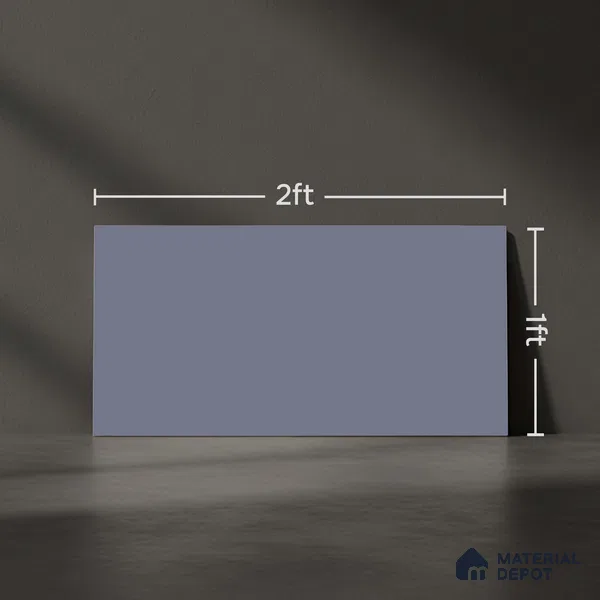 Plain Wall Tile TL 06526 B Mandavi Royal Blue 2 ft x 1 ft Ceramic Matte Finish - 8 mm | Suitable for Living Room, Kitchen & Bathroom (Sample)