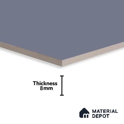 Plain Wall Tile TL 06526 B Mandavi Royal Blue 2 ft x 1 ft Ceramic Matte Finish - 8 mm | Suitable for Living Room, Kitchen & Bathroom (Sample)