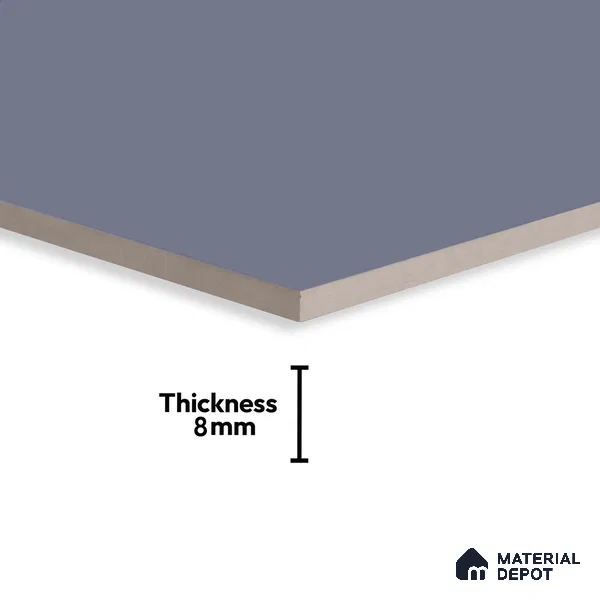 Plain Wall Tile TL 06526 B Mandavi Royal Blue 2 ft x 1 ft Ceramic Matte Finish - 8 mm | Suitable for Living Room, Kitchen & Bathroom (Sample)