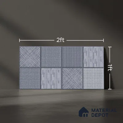 Highlighter Wall Tile TL 06526 NG Mandavi Royal Blue HL 2 ft x 1 ft Ceramic Matte Finish - 8 mm | Suitable for Living Room, Kitchen & Bathroom (Sample)