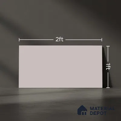 Plain Wall Tile TL 06526 D Mandavi Royal Grey 2 ft x 1 ft Ceramic Matte Finish - 8 mm | Suitable for Living Room, Kitchen & Bathroom (Sample)