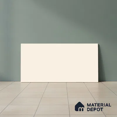 Plain Wall Tile TL 06526 F Mandavi Royal Ivory 2 ft x 1 ft Ceramic Matte Finish - 8 mm | Suitable for Living Room, Kitchen & Bathroom (Sample)