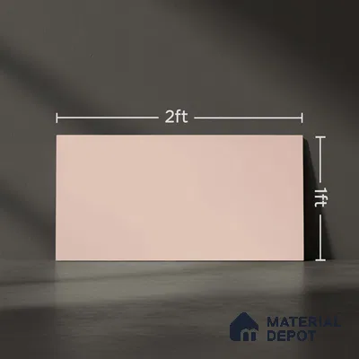 Plain Wall Tile TL 06526 H Mandavi Royal Pink 2 ft x 1 ft Ceramic Matte Finish - 8 mm | Suitable for Living Room, Kitchen & Bathroom (Sample)