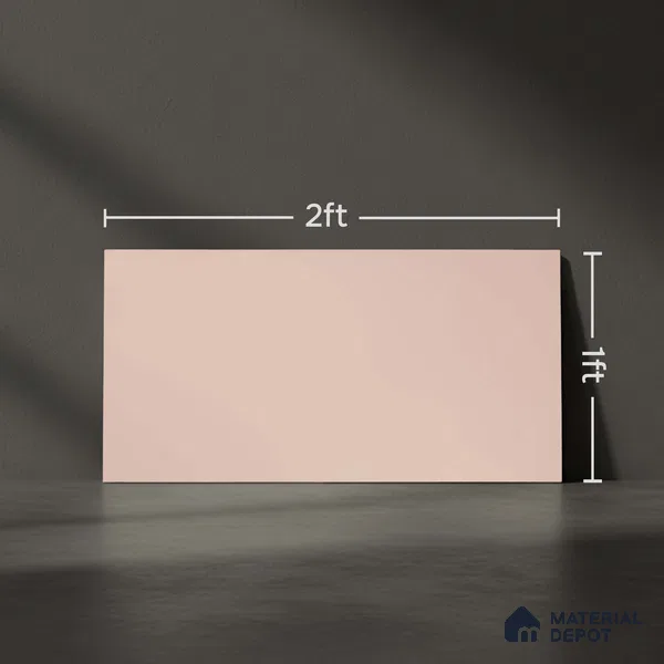 Plain Wall Tile TL 06526 H Mandavi Royal Pink 2 ft x 1 ft Ceramic Matte Finish - 8 mm | Suitable for Living Room, Kitchen & Bathroom (Sample)