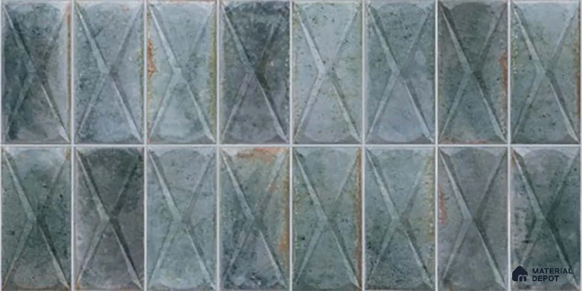 Highlighter Wall Tile TL 06537 Beleza Aqua 2 ft x 1 ft Ceramic Matte Finish - 8 mm | Suitable For Kitchen Backsplash, Bathroom & Basin Accent