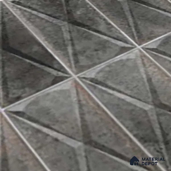 Highlighter Wall Tile TL 06537 C Beleza Black 2 ft x 1 ft Ceramic Matte Finish - 8 mm | Suitable For Kitchen Backsplash, Bathroom & Basin Accent
