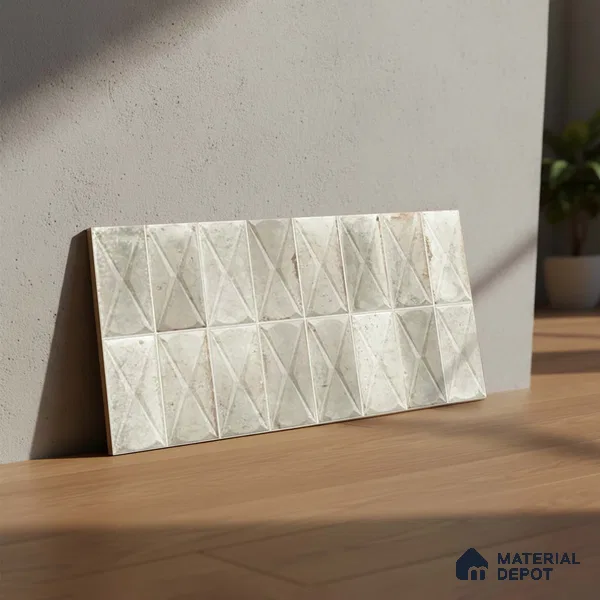 Highlighter Wall Tile TL 06537 D Beleza Blanco 2 ft x 1 ft Ceramic Matte Finish - 8 mm | Suitable For Kitchen Backsplash, Bathroom & Basin Accent